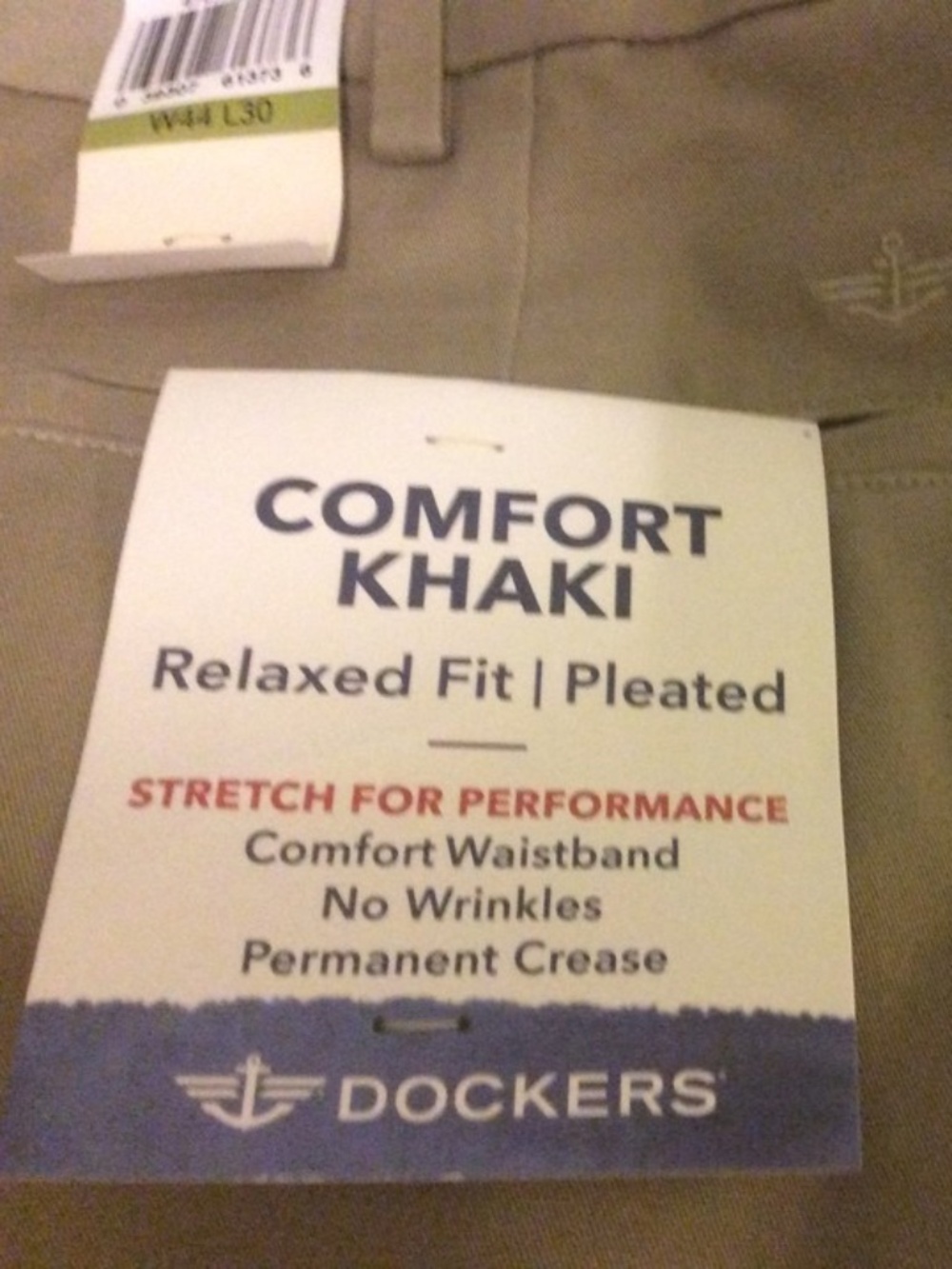 DOCKERS RELAXED FIT SLACKS 44X30